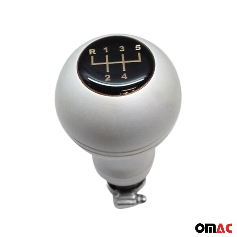 Schaltknauf Schaltknopf für VW Golf Cabriolet 1979-1993 Manuelle Alu Silber