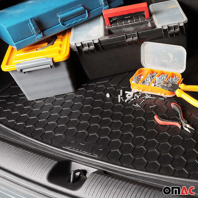 Gummimatten & Kofferraumwanne Set für Renault Twingo Antirutsch Gummi Schwarz