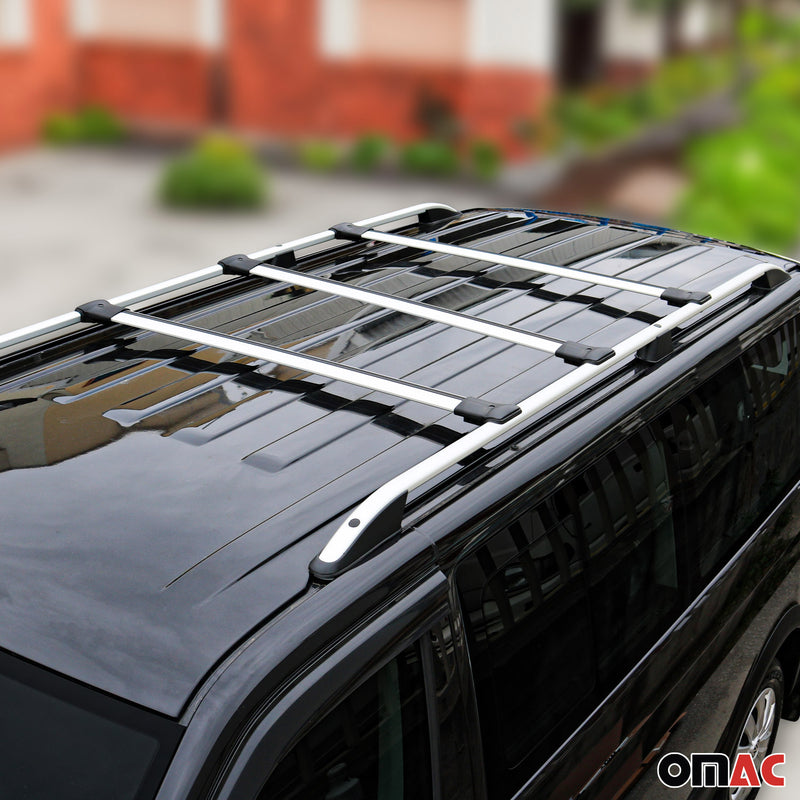 Dachreling + Dachträger SET für Opel Vivaro 2014-2019 Langer Aluminium Silber 5x