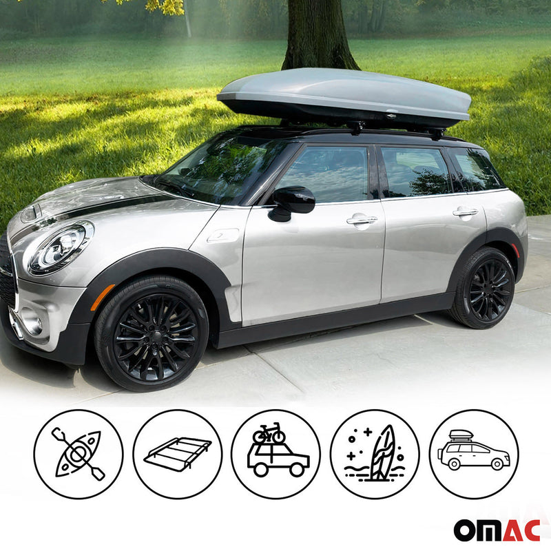 Dachträger für Mini Countryman 2010-2016 Gepäckträger 100kg TÜV Aluminium Grau