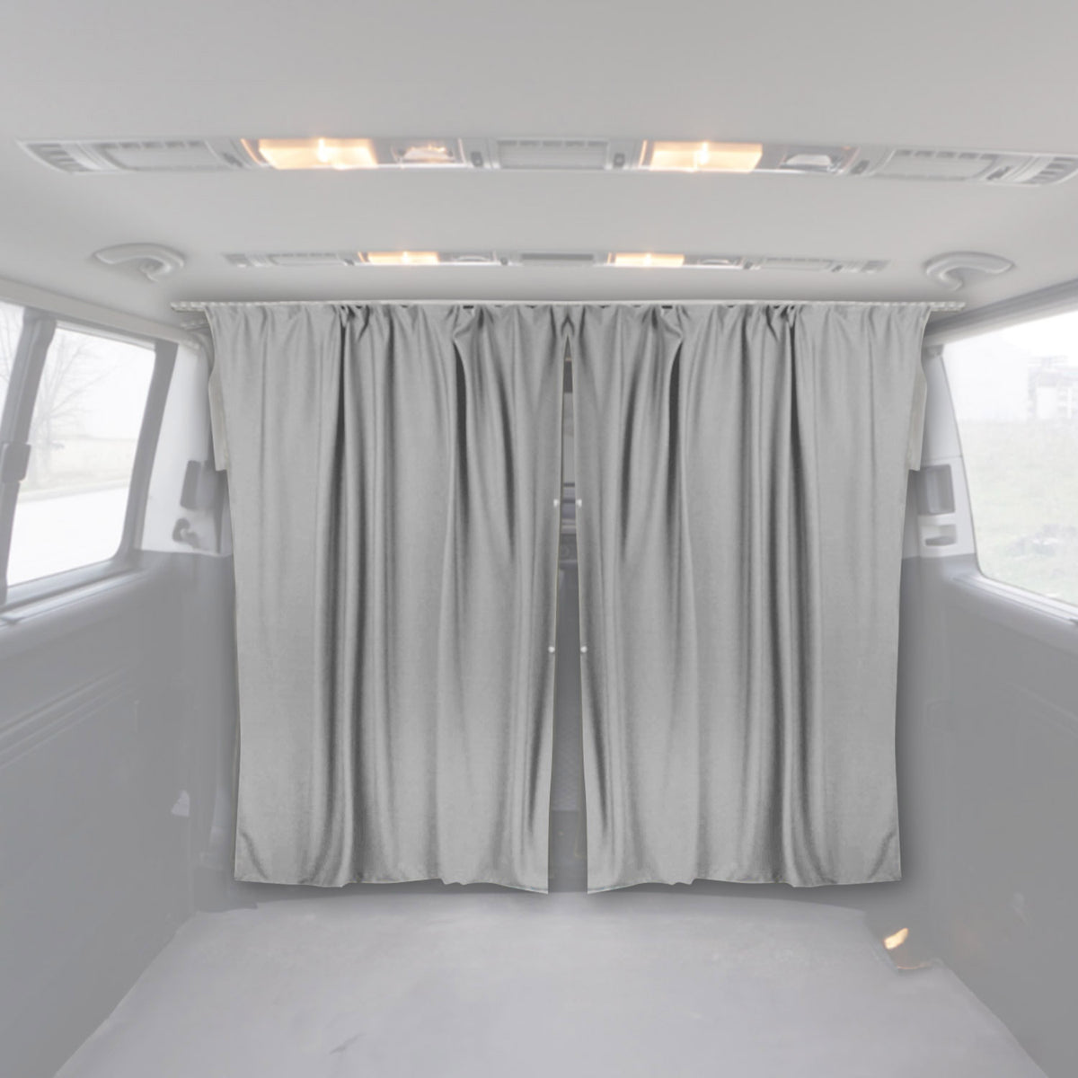 Fahrerhaus Führerhaus Gardinen Sonnenschutz für VW Caddy L1 L2 Grau 2tlg