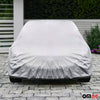 Car protective cover full garage car cover for hatchback cars gray medium