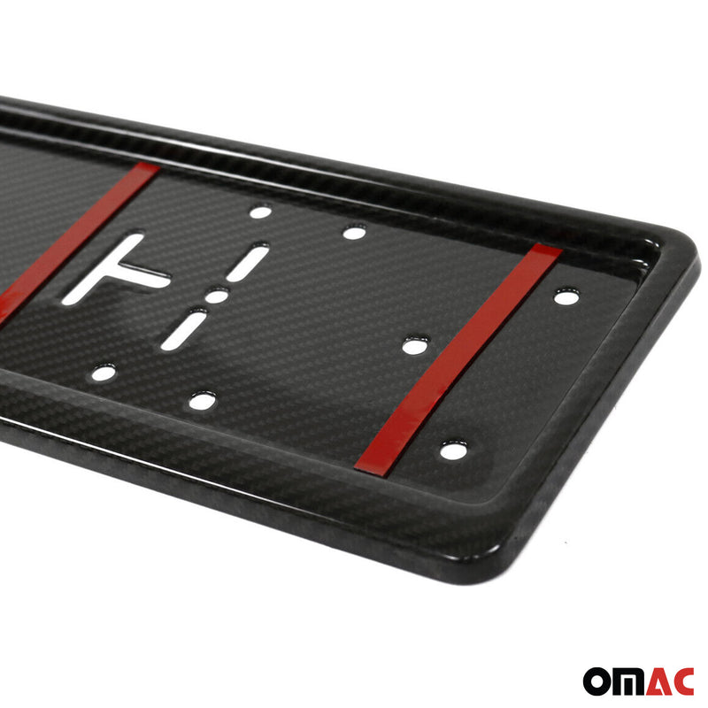 License plate holder license plate holder for BMW 5 Series carbon fiber black 2 pieces