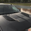 Haubenhutzen Motorhaube Lüftung für Jeep Wrangler 2007-2018 ABS Schwarz 2tlg