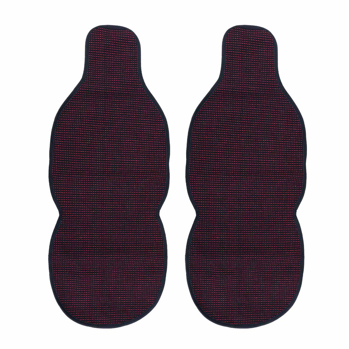 Antiperspirant Odorless Car Seat Covers Protection Pads Front Black Red 2 pcs