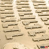Fußmatten 3D Gummimatten für Seat Toledo 2012-2019 Stufenheck Gummi TPE Beige 4x