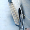 Trittbretter Seitenschweller Seitenbretter für Fiat 500L 2012-2024 Alu Schwarz