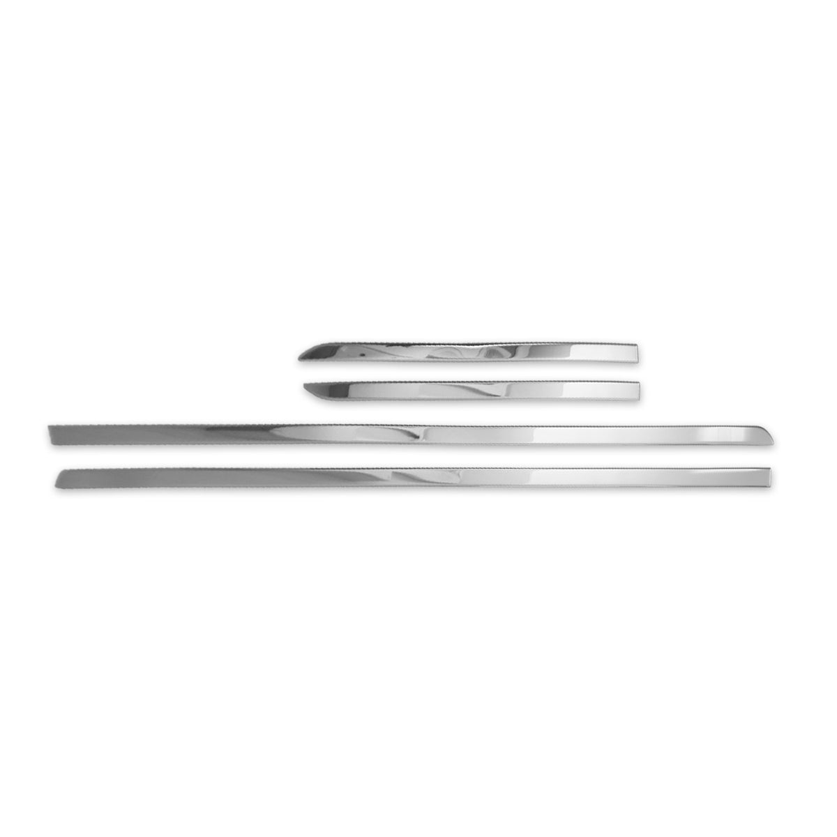 Seitentürleiste Türschutzleiste für Volvo V70 & V90 Edelstahl Chrom Silber 2x