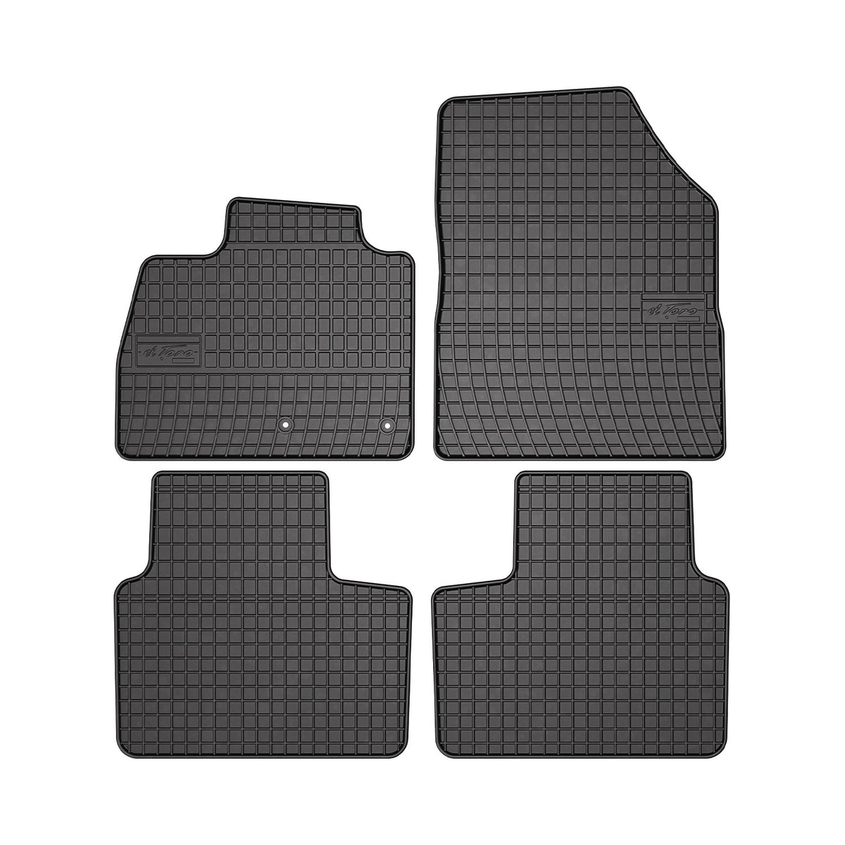 OMAC Gummi Fußmatten für Renault Scenic 2016-2020 Automatten Gummi Schwarz 4tlg