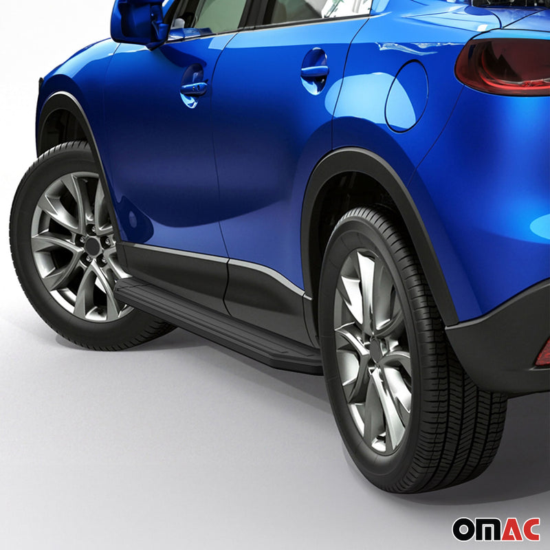 Trittbretter Seitenschweller für Mazda CX-5 2011-2017 TÜV Alu Schwarz ABE