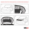 Hood Bra Stone Chip Protection Bonnet Bra for Seat Leon 2012-2020 Black Half