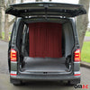 Driver's cab curtains sun protection for Dacia Jogger red 2 pieces