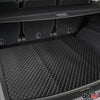 140cmx100cm Embossed Black Faux Leather White Diamond Stitch Car Upholstery