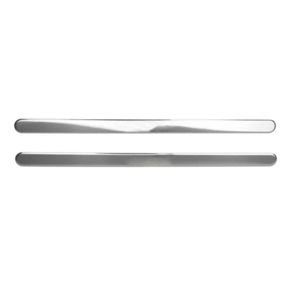 Door sill trims for Fiat Punto 2009-2012 stainless steel silver 2 pieces