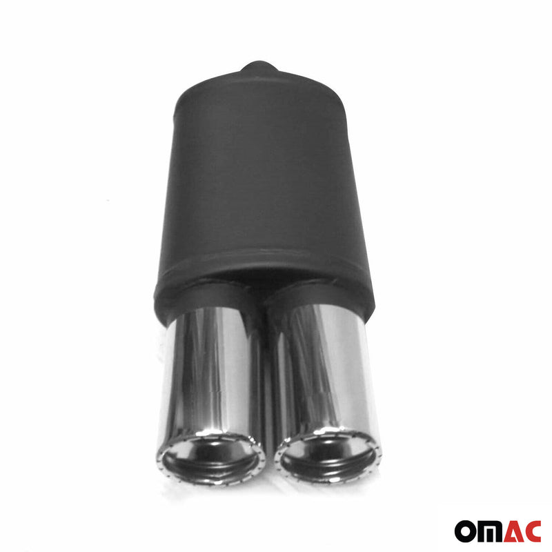 Auspuffanlage Endtopfpuff Rostfrei Endrohr Endstück Chrom Edelstahl 60 mm