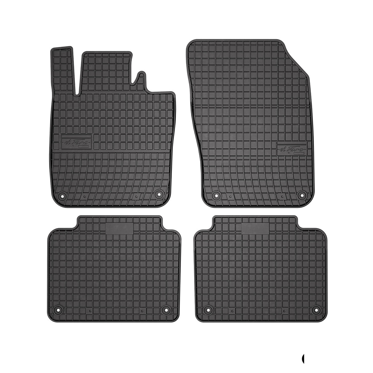 OMAC Gummi Fußmatten für Volvo V90 2016-2024 Automatten Gummi TPE Schwarz 4tlg
