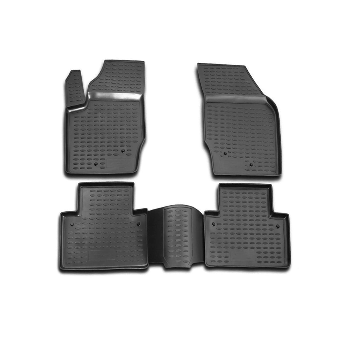 OMAC Gummimatten Fußmatten für Volvo XC90 2002-2014 TPE Automatten Schwarz 4x