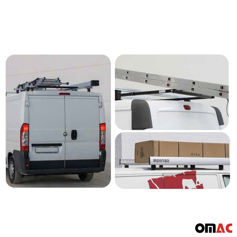 Menabo Dachträger für Citroen Jumpy Fiat Scudo Peugeot Expert 2007-2016 Alu 4x