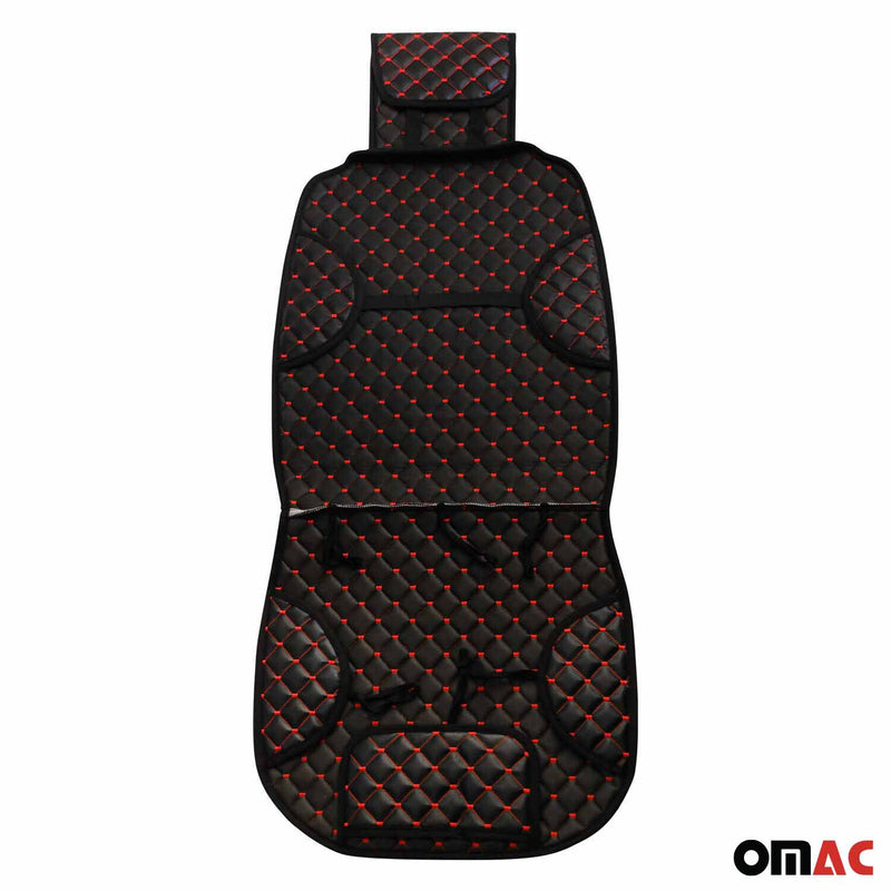 Schonbezug Sitzauflage für Land Rover Discovery Freelander PU-Leder Schwarz Rot