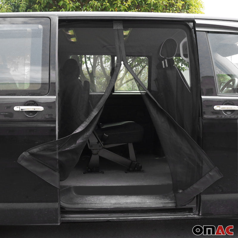 Moskitonetz Magnetisch Insektenschutz für VW Transporter T5 2003-2015 Schwarz