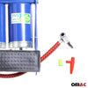 OMAC Fußpumpe Fußluftpumpe Auto mit Manometer Doppelzylinder Luftpumpe Fahrrad