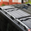 Dachträger Gepäckträger für VW Caddy 2015-2020 Relingträger Aluminium Schwarz 2x