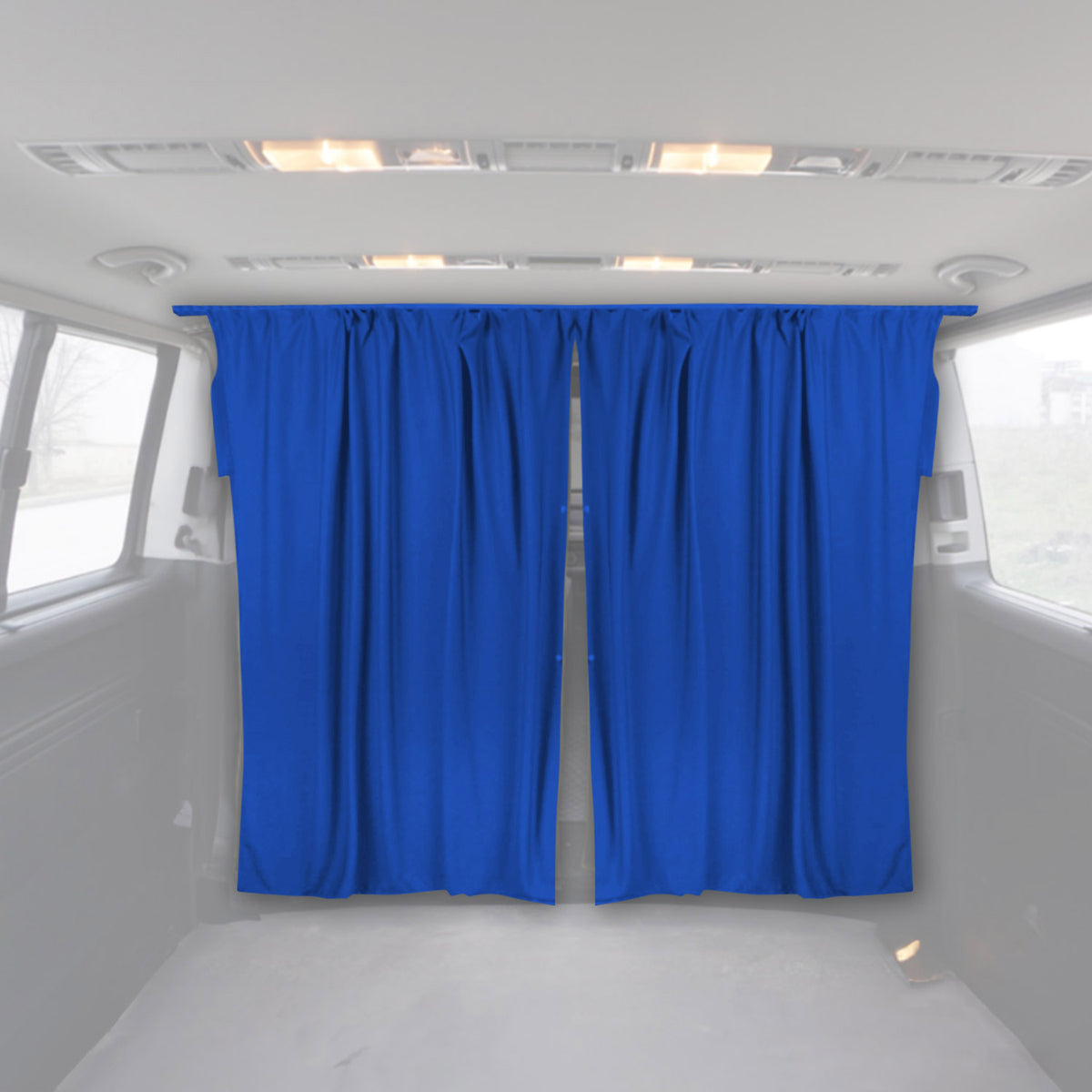 Fahrerhaus Führerhaus Gardinen Sonnenschutz für Fiat Fiorino Qubo Blau 2tlg