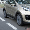 Trittbretter Seitenschweller für Kia Sportage 2016-2024 TÜV ABE Schwarz Alu