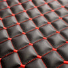 Schonbezug Sitzauflage für Smart ForTwo Forfour Kunstleder Schwarz Rot