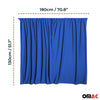Heckklappe Gardinen Sonnenschutz Vorhänge für Toyota HiAce Blau 2tlg