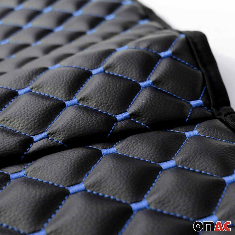 Schonbezug Sitzauflage für VW Golf 8 2019-2025 Kunstleder Schwarz Blau