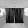 Driver's cab curtains sun protection for Dacia Lodgy black 2 pieces