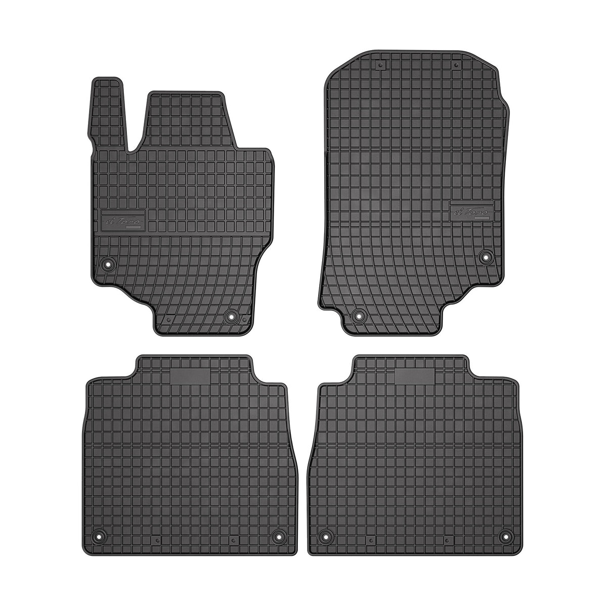 OMAC Gummi Fußmatten für Mercedes GLS Klasse X167 2019-2024 Automatte Schwarz 4x