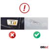 Blinkerrahmen Signalblende Seitenblinker für Opel Crossland X Edelstahl Silber
