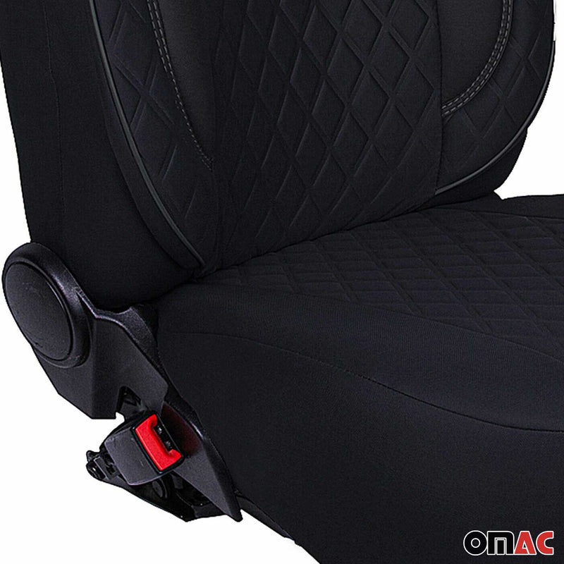 Schonbezug Sitzbezug Sitzschoner für Citroen Jumper 2006-2020 Schwarz 1 Sitz