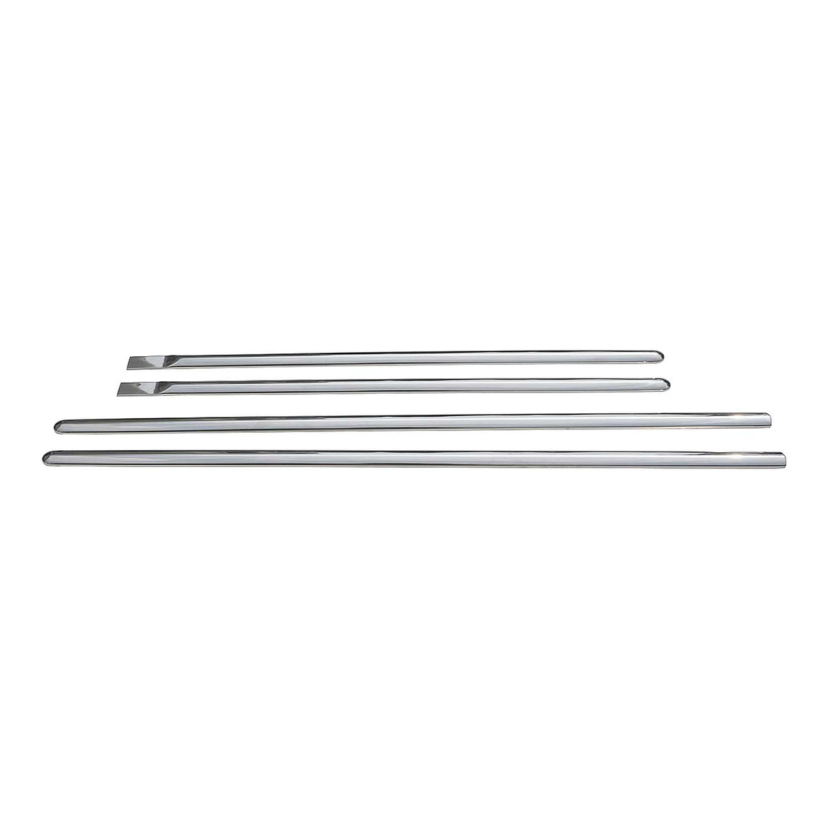 Side door strip door strips door protection strips for Dacia Lodgy stainless steel silver 4x