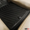 Fußmatten Gummimatten 3D Antirutsch für Fiat 500 Gummi TPE Schwarz 4tlg