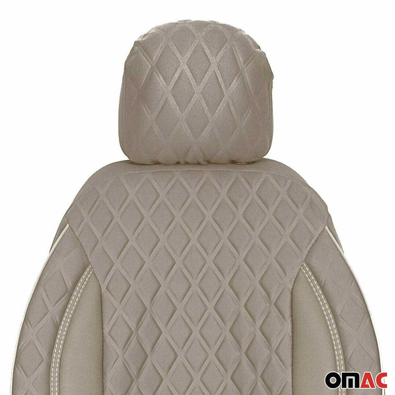 Schonbezug Sitzbezug Sitzschoner für Citroen Jumper 2006-2024 Beige 1 Sitz