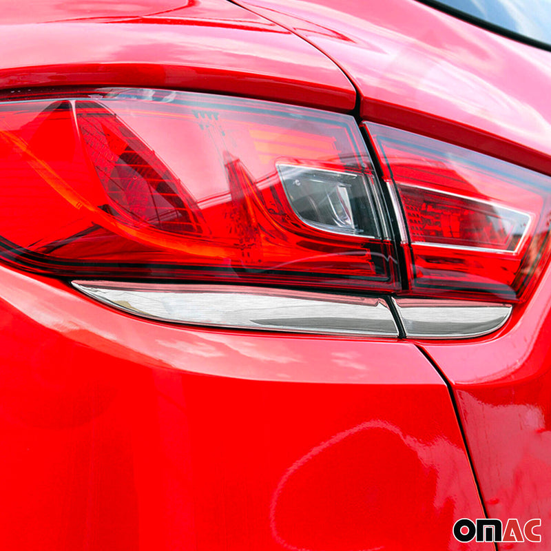 Rücklicht Leisten Heckleuchte für Renault Clio 2012-2019 Schrägheck Edelstahl 4x