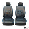 Sitzbezüge Schonbezüge für VW T5 T6 Multivan Transporter Leder Schwarz Blau 1+1