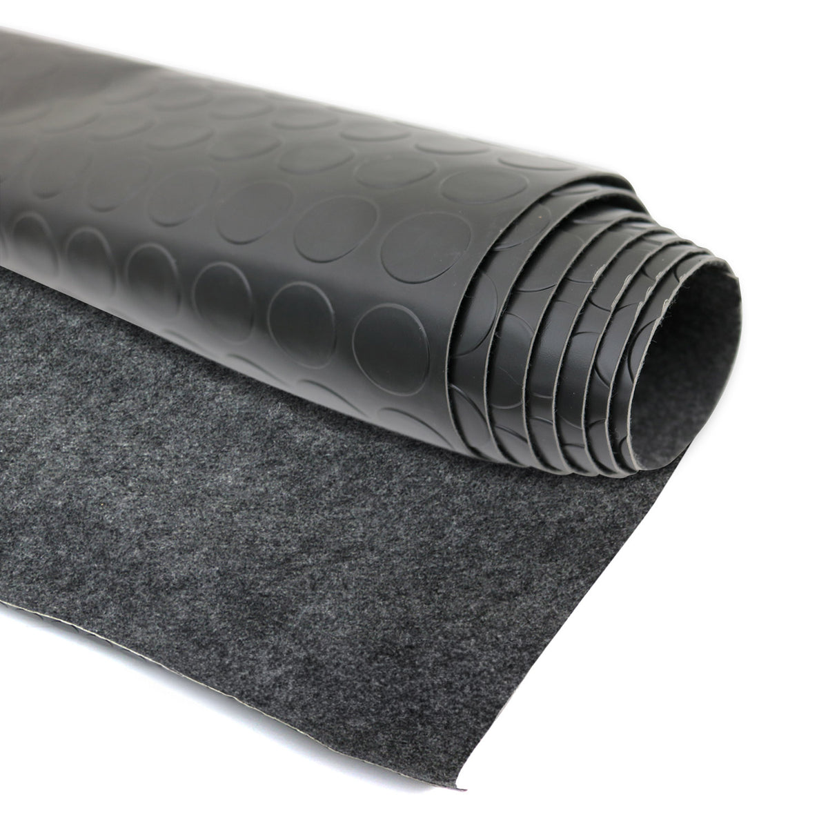 Anti-slip mat floor covering doormat checker plate look 100 x 200 cm black