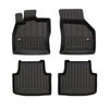 OMAC Gummi Fußmatten für Seat Leon 2020-2024 Premium TPE 3D Automatten 4tlg