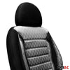 Sitzbezüge Schonbezüge für Fiat Fiorino Qubo 2007-2024 Grau Schwarz 1 Sitz