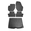 Fußmatten & Kofferraumwanne Set für Volvo XC60 2009-2019 Gummi Schwarz 5x