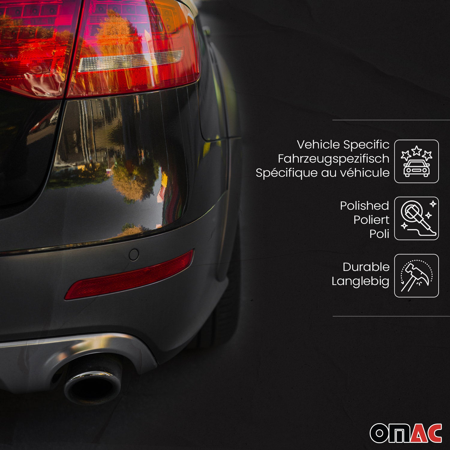 Novus Sportauspuff für Opel Corsa B 135x75mm DTM Endschalldämpfer mit ABE