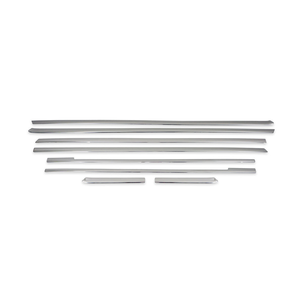 Window strips for Mercedes Vito W447 2014-2024 Extra Long Wheelbase Chrome 8x