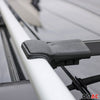 Dachreling + Dachträger SET für Renault Trafic 2001-2014 Aluminium Schwarz 4tlg