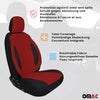 Schonbezug Sitzbezug Sitzschoner für Renault Captur 2013-2024 Schwarz Rot 1 Sitz