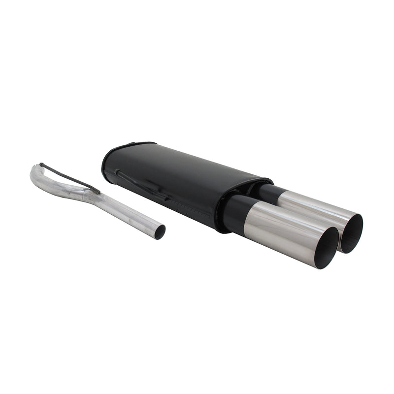 Novus Sportauspuff für VW Passat 35i 2x76mm RL-Design Endschalldämpfer mit ABE