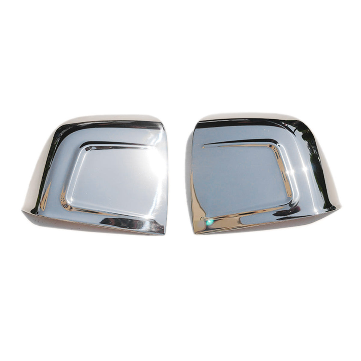 Spiegelkappen Spiegelabdeckung für Fiat Doblo 2010-2021 Edelstahl Silber 2tlg